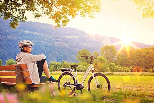 entspannt die Natur genießen - Radtour